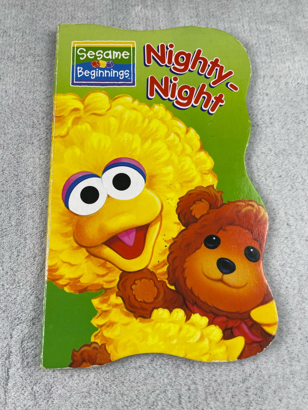 Sesame Beginnings "Nighty-Night" Board Book - Yellow & Green